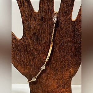 Gold 'H' Anklet
